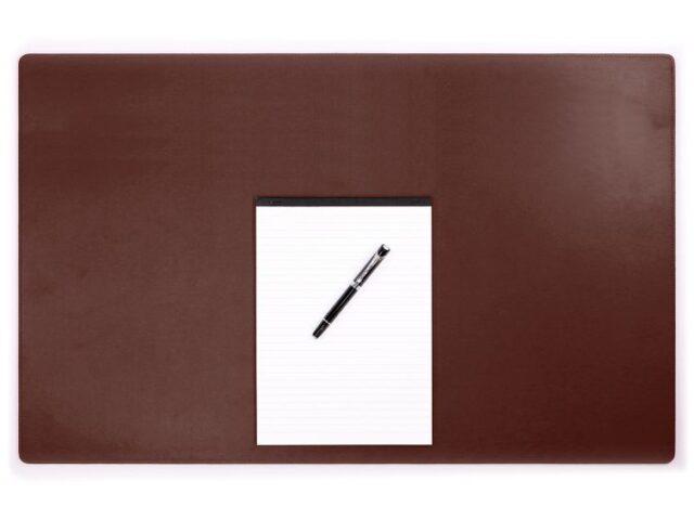 Lavoisier Maroquinier - Sous-main XL en cuir marron - 80x50 cm