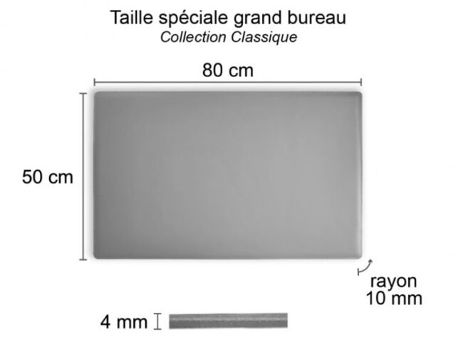 Lavoisier Maroquinier - Sous-main XL en cuir marron - 80x50 cm