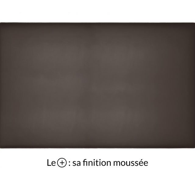 Lavoisier Maroquinier - Sous-main XL en cuir marron foncé "Premium" - 80x50 cm