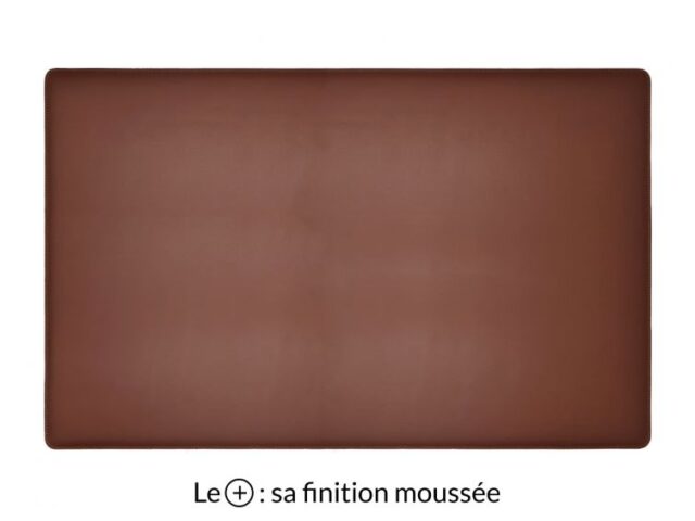 Lavoisier Maroquinier - Sous-main XL en cuir marron "Premium" - 80x50 cm