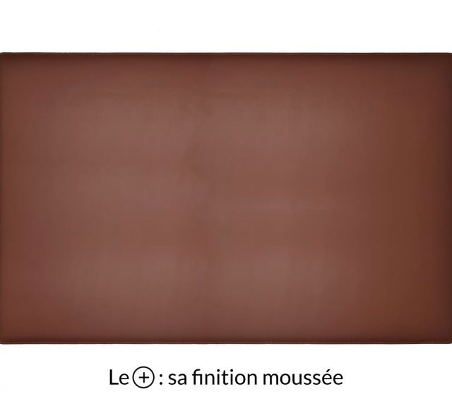 Lavoisier Maroquinier - Sous-main XL en cuir marron "Premium" - 80x50 cm