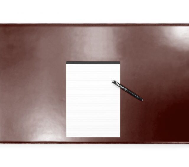 Lavoisier Maroquinier - Sous-main XL en cuir marron "Premium" - 80x50 cm