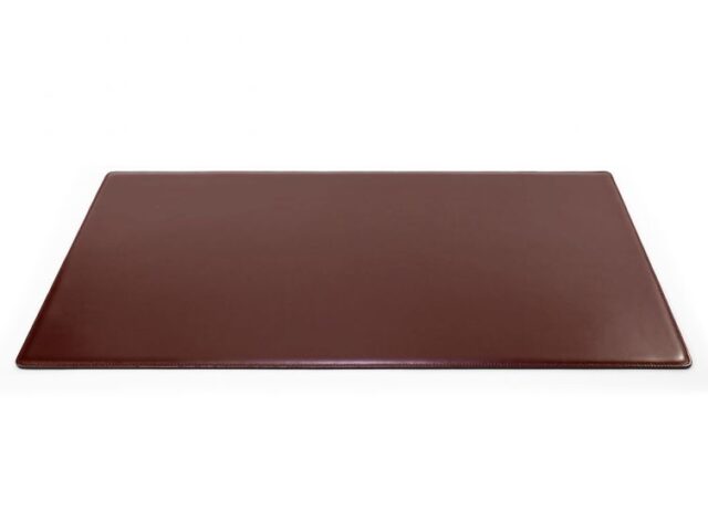 Lavoisier Maroquinier - Sous-main XL en cuir marron "Premium" - 80x50 cm