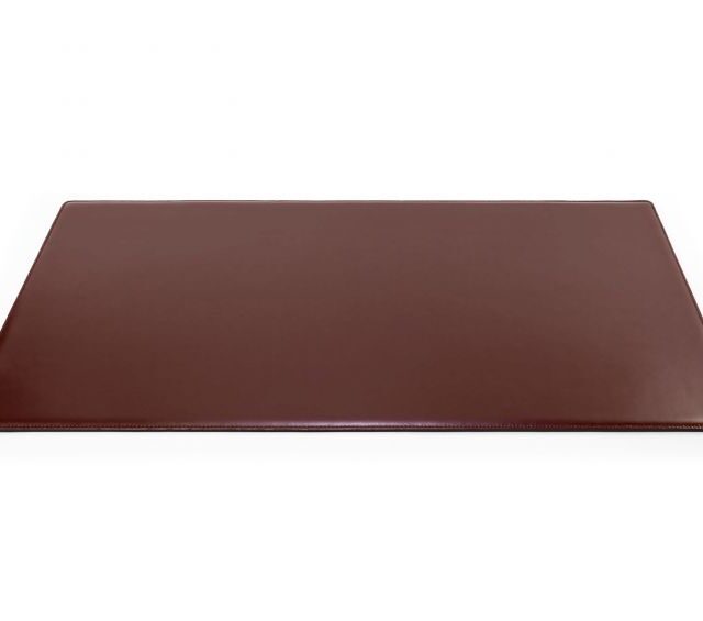 Lavoisier Maroquinier - Sous-main XL en cuir marron "Premium" - 80x50 cm
