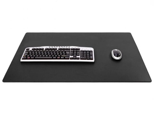 Lavoisier Maroquinier - Sous-main XL en cuir noir - 80x50 cm