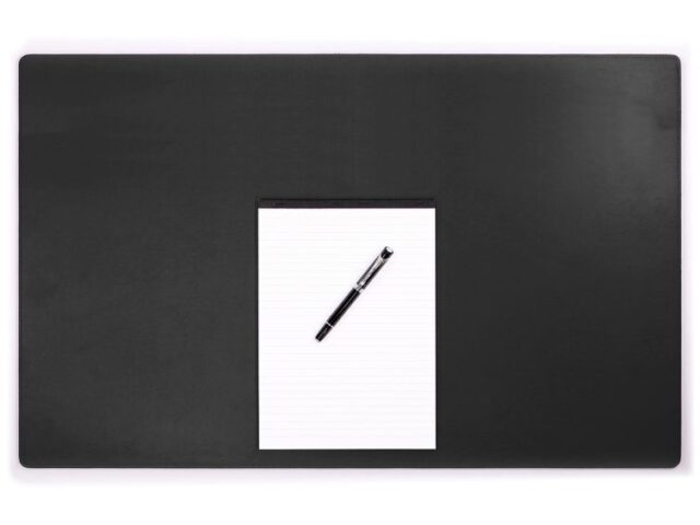 Lavoisier Maroquinier - Sous-main XL en cuir noir - 80x50 cm