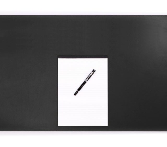 Lavoisier Maroquinier - Sous-main XL en cuir noir - 80x50 cm