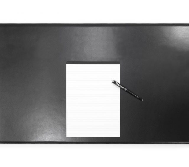 Lavoisier Maroquinier - Sous-main XL en cuir noir "Premium" - 80x50 cm