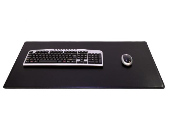 Lavoisier Maroquinier - Sous-main XL en cuir noir "Premium" - 80x50 cm