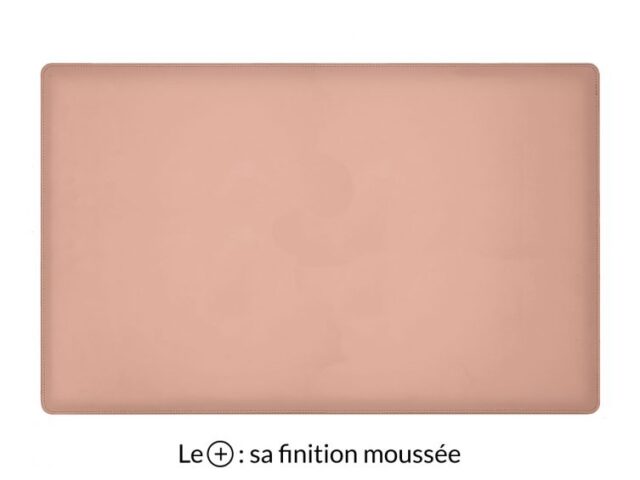 Lavoisier Maroquinier - Sous-main XL en cuir rose "Premium" - 80x50 cm