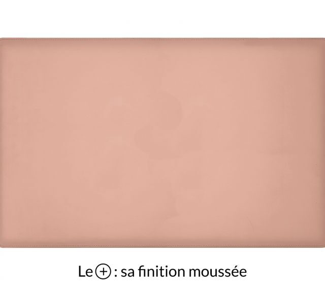 Lavoisier Maroquinier - Sous-main XL en cuir rose "Premium" - 80x50 cm