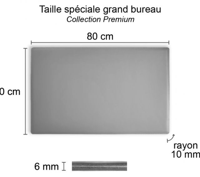 Lavoisier Maroquinier - Sous-main XL en cuir rose "Premium" - 80x50 cm