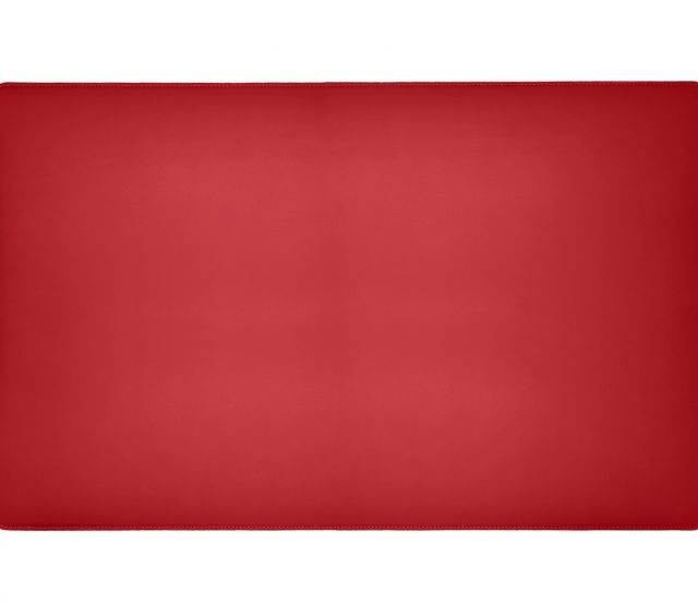Lavoisier Maroquinier - Sous-main XL en cuir rouge coquelicot  - 80x50 cm