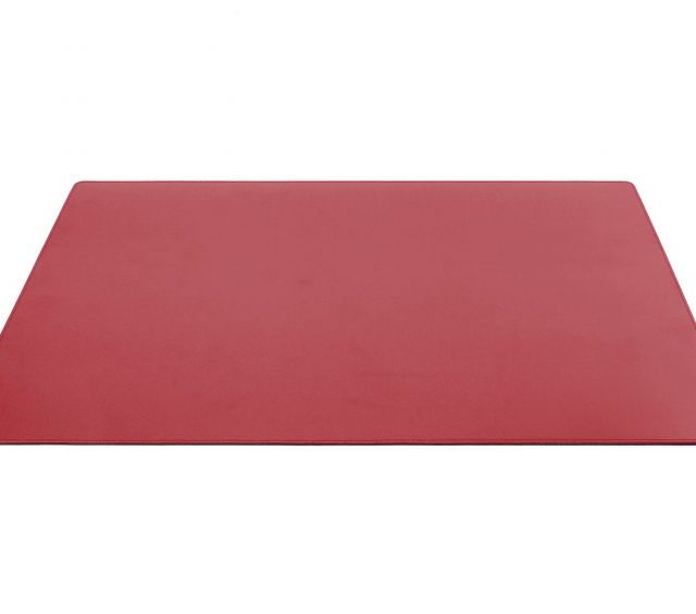 Lavoisier Maroquinier - Sous-main XL en cuir rouge coquelicot  - 80x50 cm