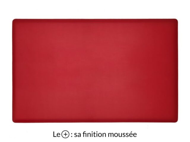 Lavoisier Maroquinier - Sous-main XL en cuir rouge coquelicot "Premium" - 80x50 cm