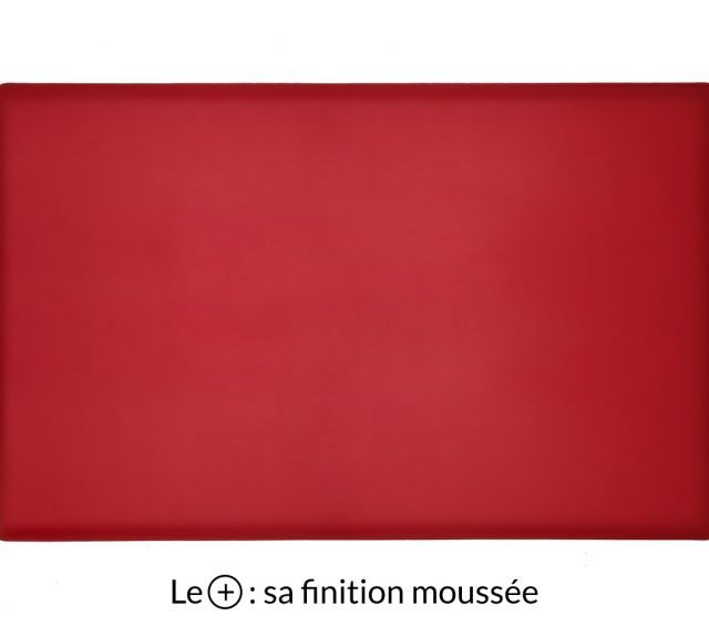 Lavoisier Maroquinier - Sous-main XL en cuir rouge coquelicot "Premium" - 80x50 cm
