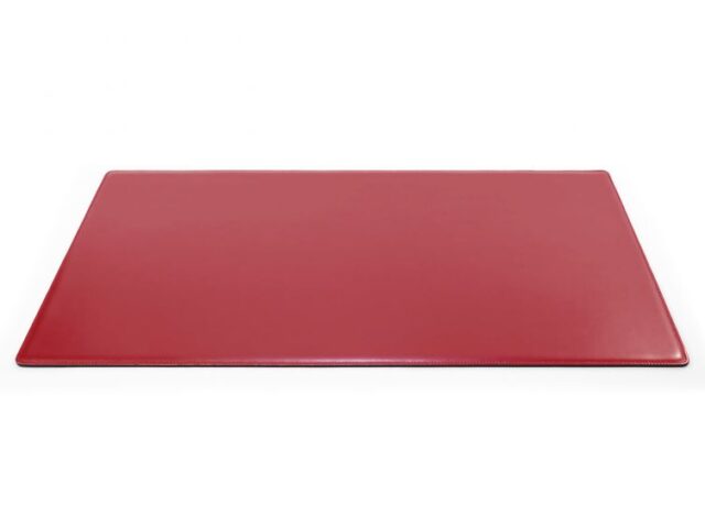 Lavoisier Maroquinier - Sous-main XL en cuir rouge coquelicot "Premium" - 80x50 cm