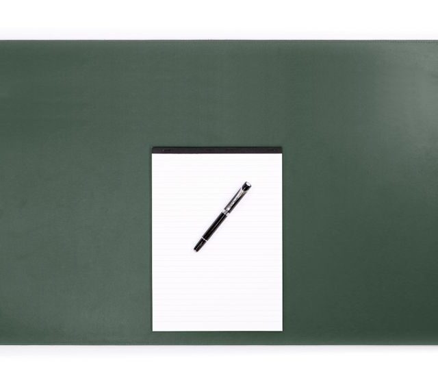 Lavoisier Maroquinier - Sous-main XL en cuir vert anglais - 80x50 cm