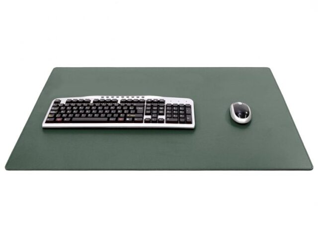 Lavoisier Maroquinier - Sous-main XL en cuir vert anglais - 80x50 cm