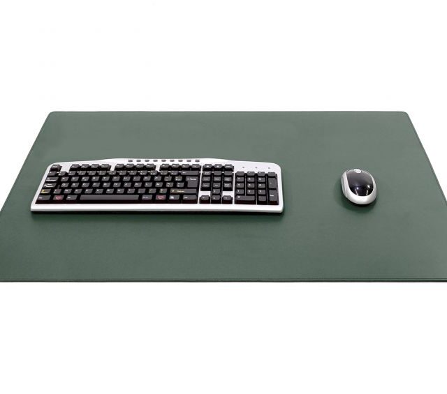 Lavoisier Maroquinier - Sous-main XL en cuir vert anglais - 80x50 cm