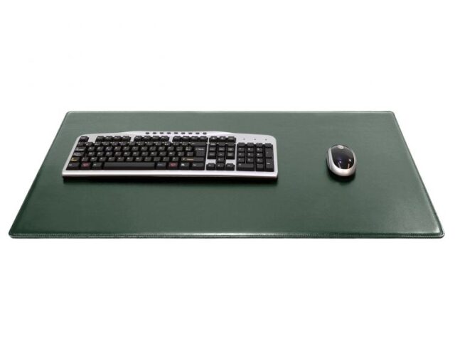 Lavoisier Maroquinier - Sous-main XL en cuir vert anglais "Premium" - 80x50 cm