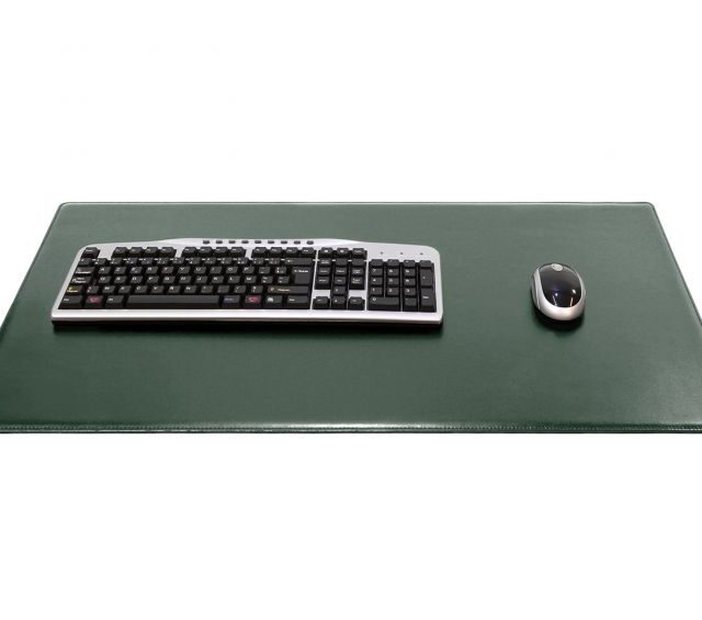 Lavoisier Maroquinier - Sous-main XL en cuir vert anglais "Premium" - 80x50 cm