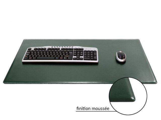 Lavoisier Maroquinier - Sous-main XL en cuir vert anglais "Premium" - 80x50 cm