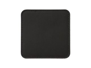 Sous-Verre carré en cuir noir, set de 6 par la marque LAVOISIER Maroquinier LAVOISIER Maroquinier - Sous-Verre carré en cuir noir, set de 6