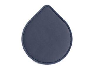 Sous-Verre goutte en cuir bleu cobalt, set de 6 par la marque LAVOISIER Maroquinier LAVOISIER Maroquinier - Sous-Verre goutte en cuir bleu cobalt, set de 6