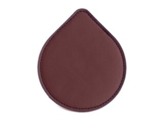 LAVOISIER Maroquinier - Sous-Verre goutte en cuir bordeaux, set de 6