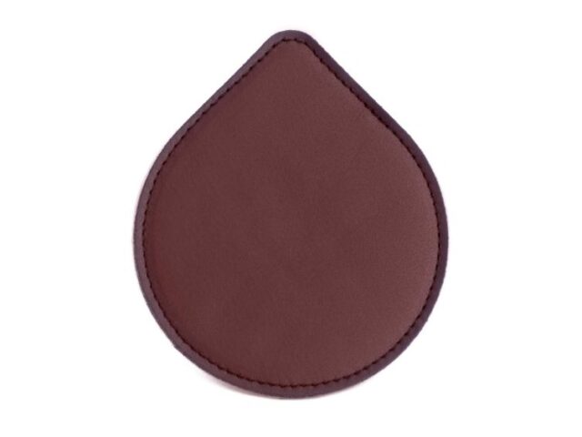 LAVOISIER Maroquinier - Sous-Verre goutte en cuir bordeaux, set de 6