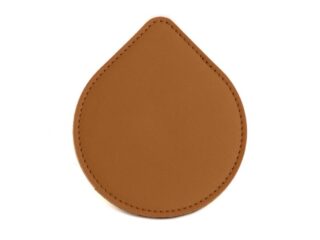 LAVOISIER Maroquinier - Sous-Verre goutte en cuir gold, set de 6