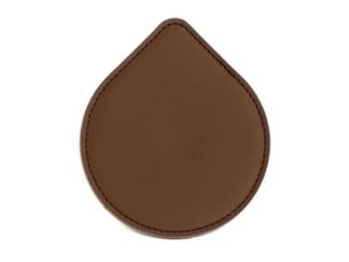 Sous-Verre goutte en cuir marron, set de 6 par la marque LAVOISIER Maroquinier LAVOISIER Maroquinier - Sous-Verre goutte en cuir marron, set de 6