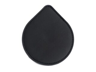 Sous-Verre goutte en cuir noir, set de 6 par la marque LAVOISIER Maroquinier LAVOISIER Maroquinier - Sous-Verre goutte en cuir noir, set de 6