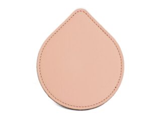 LAVOISIER Maroquinier - Sous-Verre goutte en cuir rose, set de 6