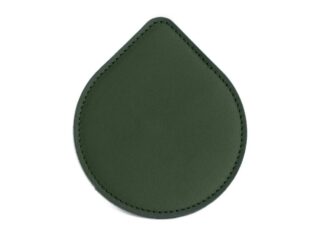LAVOISIER Maroquinier - Sous-Verre goutte en cuir vert anglais, set de 6