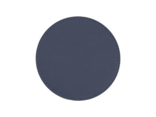 Sous-Verre rond en cuir bleu cobalt, set de 6 par la marque LAVOISIER Maroquinier LAVOISIER Maroquinier - Sous-Verre rond en cuir bleu cobalt, set de 6