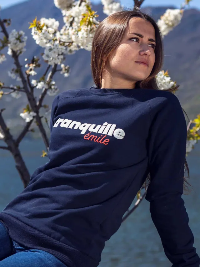 Tranquille Emile.net - Tranquille Emile bleu – L/XL