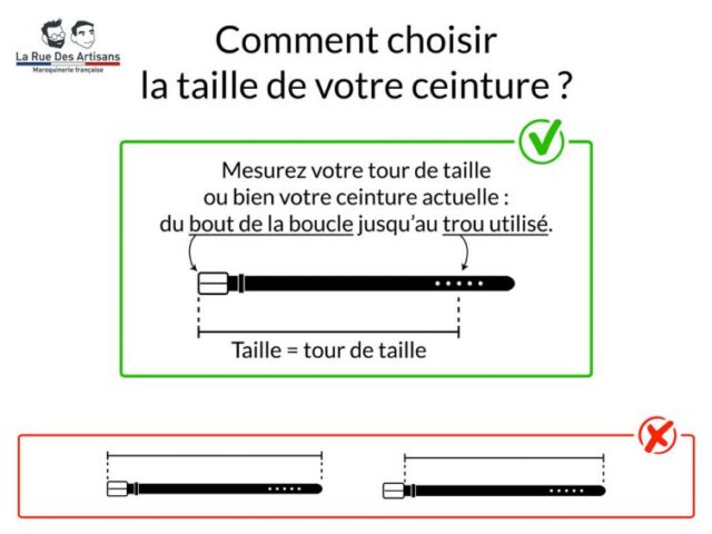 La Guêpe - Ceintures - T75cm - Ceinture sans boucle en cuir bleu marine - 40 mm - 1003