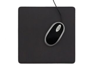 LAVOISIER Maroquinier - Tapis souris en cuir noir