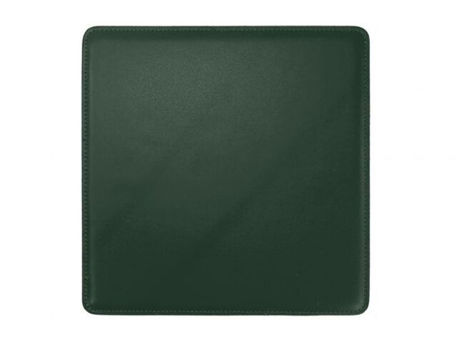 Lavoisier Maroquinier - Tapis souris cossu en cuir vert anglais
