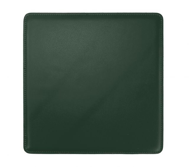 Lavoisier Maroquinier - Tapis souris cossu en cuir vert anglais