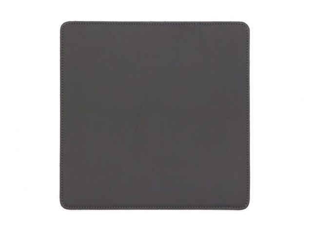 Lavoisier Maroquinier - Tapis souris en cuir gris fer