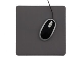 LAVOISIER Maroquinier - Tapis souris en cuir gris fer