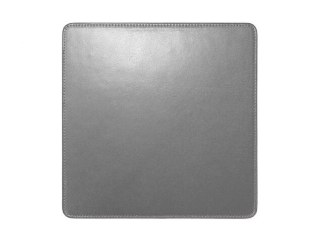 Lavoisier Maroquinier - Tapis souris en cuir gris fer