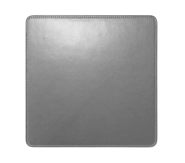 Lavoisier Maroquinier - Tapis souris en cuir gris fer
