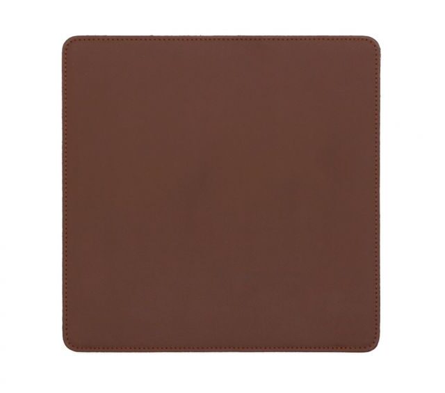 Lavoisier Maroquinier - Tapis souris en cuir marron