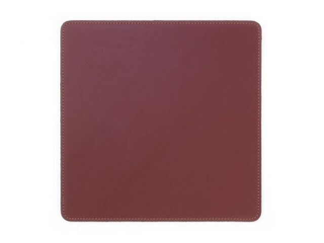 Lavoisier Maroquinier - Tapis souris en cuir marron