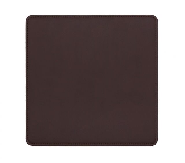 Lavoisier Maroquinier - Tapis souris en cuir marron foncé