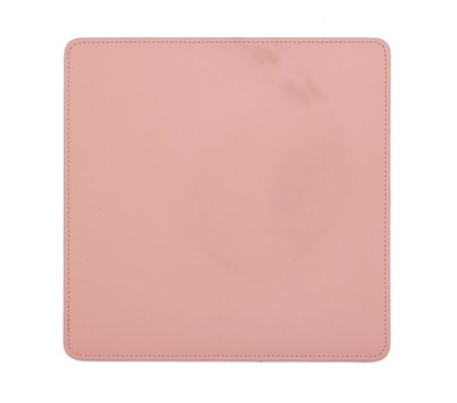Lavoisier Maroquinier - Tapis souris en cuir rose